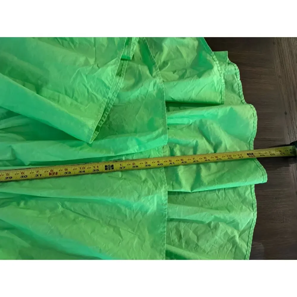 Christopher John Rogers Dress Womens Small Green Strap Tie Midi Babydoll A-Line - Picture 14 of 16